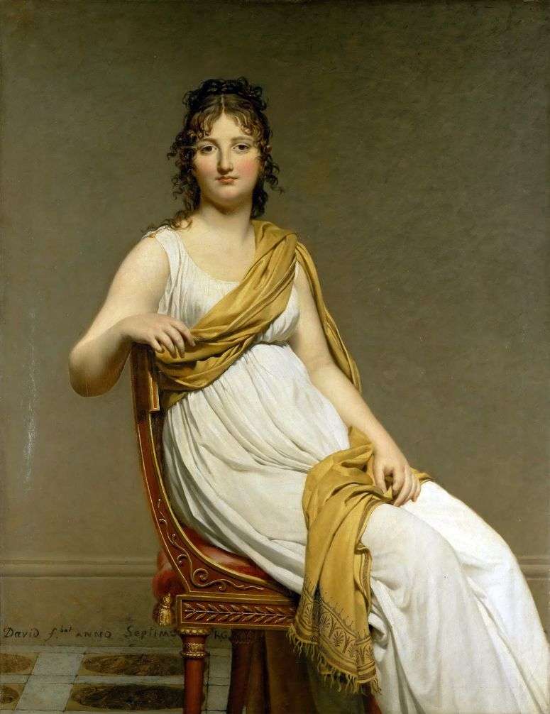 Описание картины Портрет мадам Генриэтты де Верниньяк   Жак Луи Давид