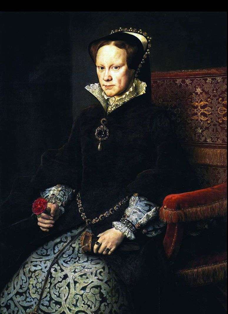 Описание картины Портрет Марии Тюдор   Антонис Моро ван Дасхорст