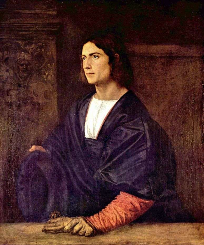 Описание картины Портрет молодого человека   Тициан Вечеллио