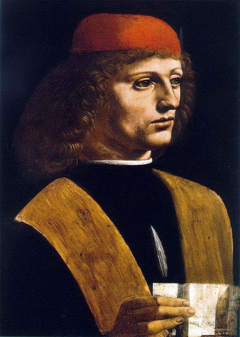 Описание картины Портрет музыканта   Леонардо Да Винчи