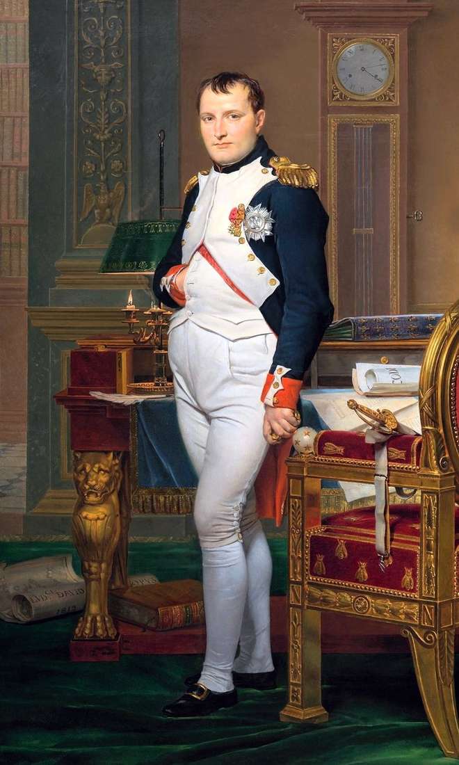 Описание картины Портрет Наполеона в императорском кабинете   Жак Луи Давид
