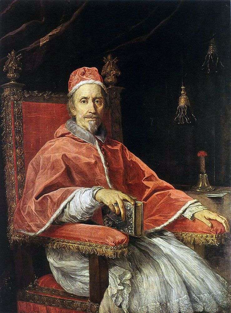 Описание картины Портрет Папы Климента IX   Карло Маратта