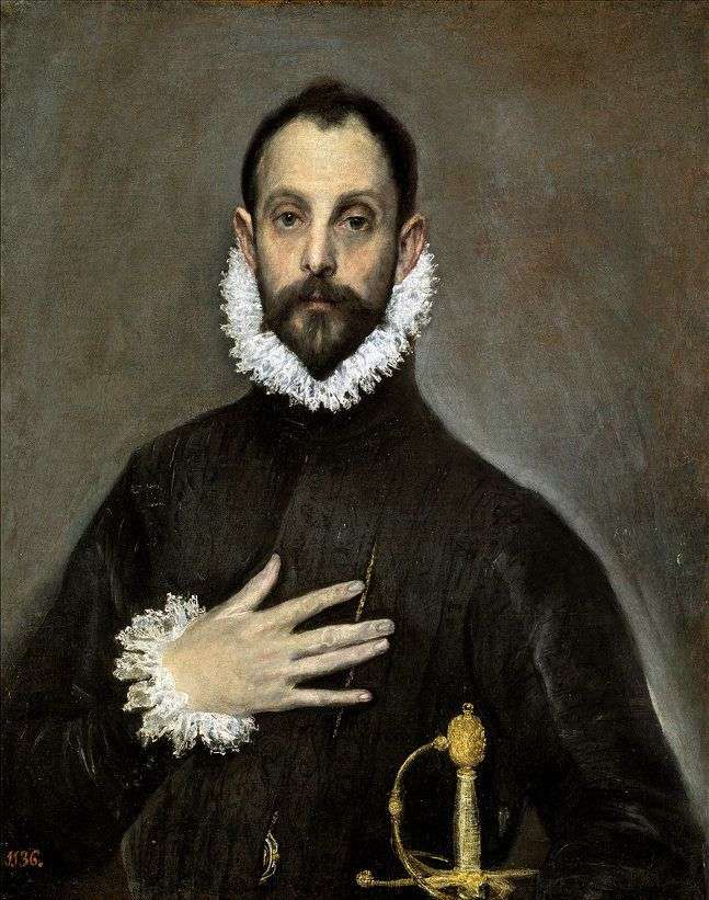 Описание картины Портрет пожилого дворянина   Эль Греко