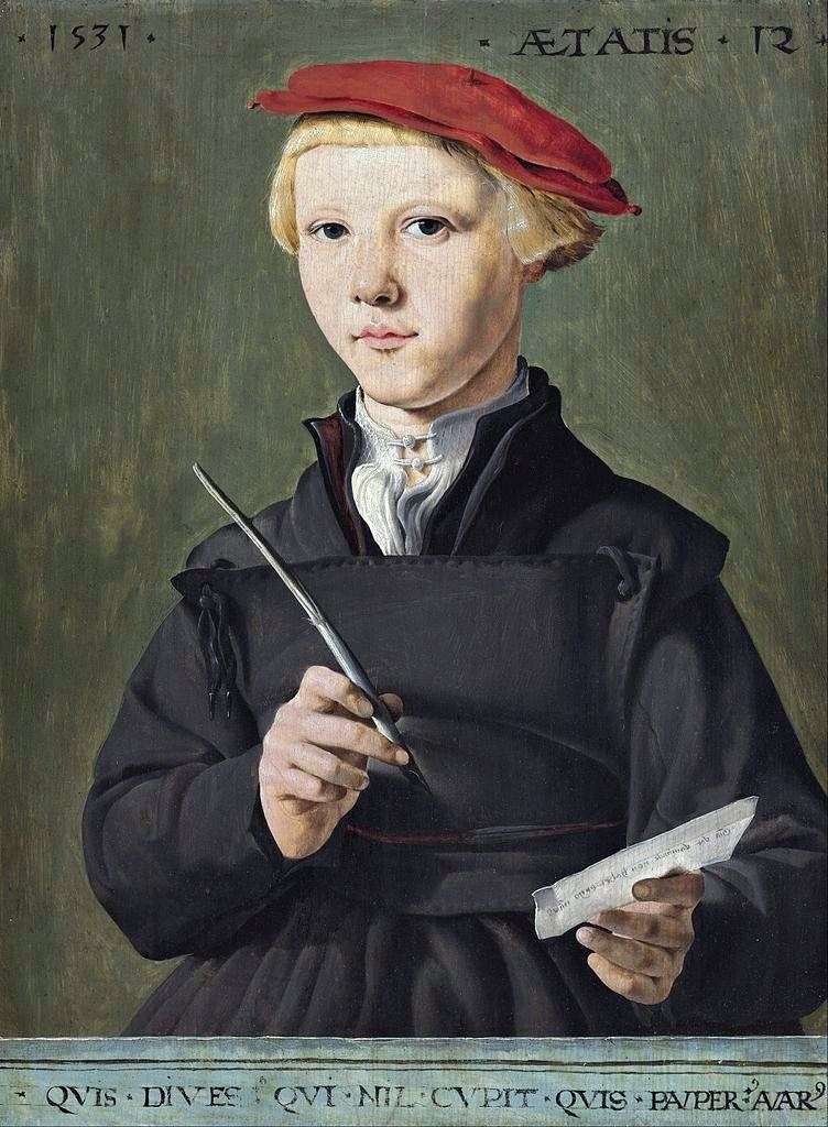 Описание картины Портрет школьника   Мартен ван Хемскерк