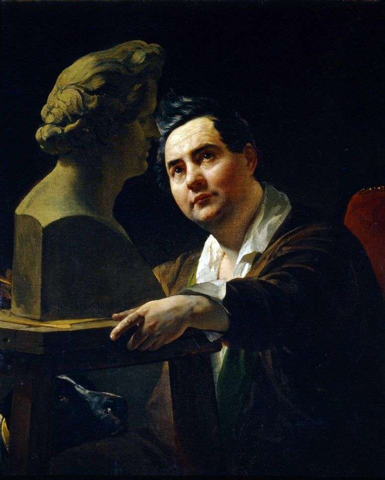 Описание картины Портрет скульптора И. П. Витали   Карл Брюллов