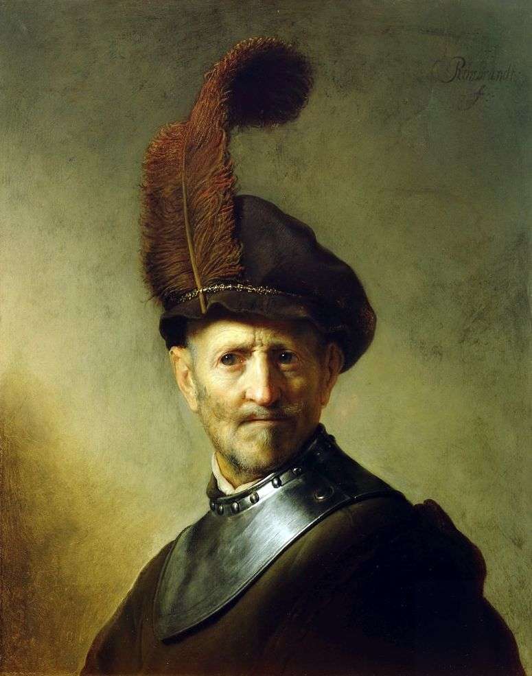 Описание картины Портрет старого воина   Рембрандт Харменс Ван Рейн