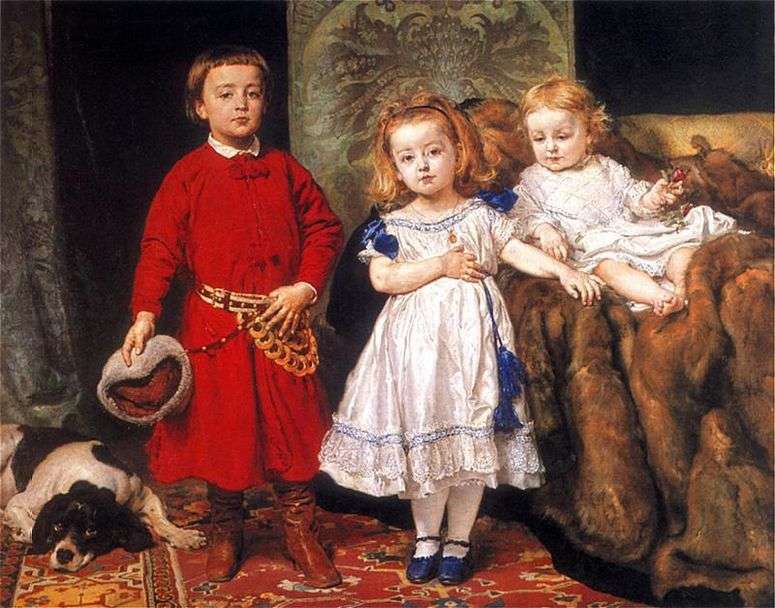 Описание картины Портрет троих детей художника   Ян Алоизий Матейко