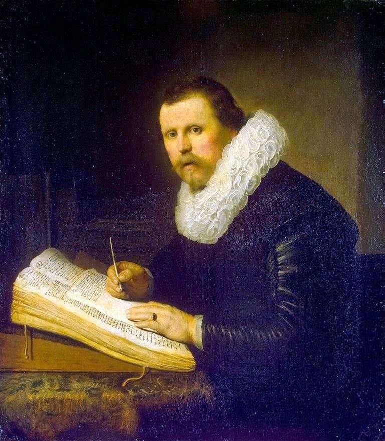 Описание картины Портрет ученого   Рембрандт Харменс Ван Рейн