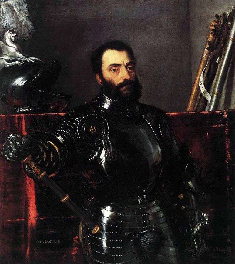 Описание картины Портрет урбинского герцога Франческо Мариа делла Ровере   Тициан Вечеллио