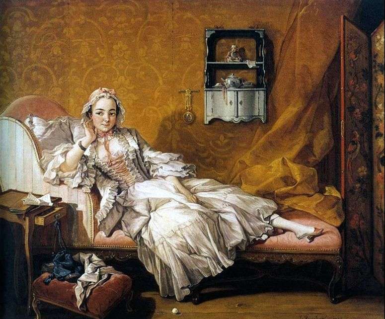 Описание картины Портрет жены художника Мари Жанне Бюзо   Франсуа Буше