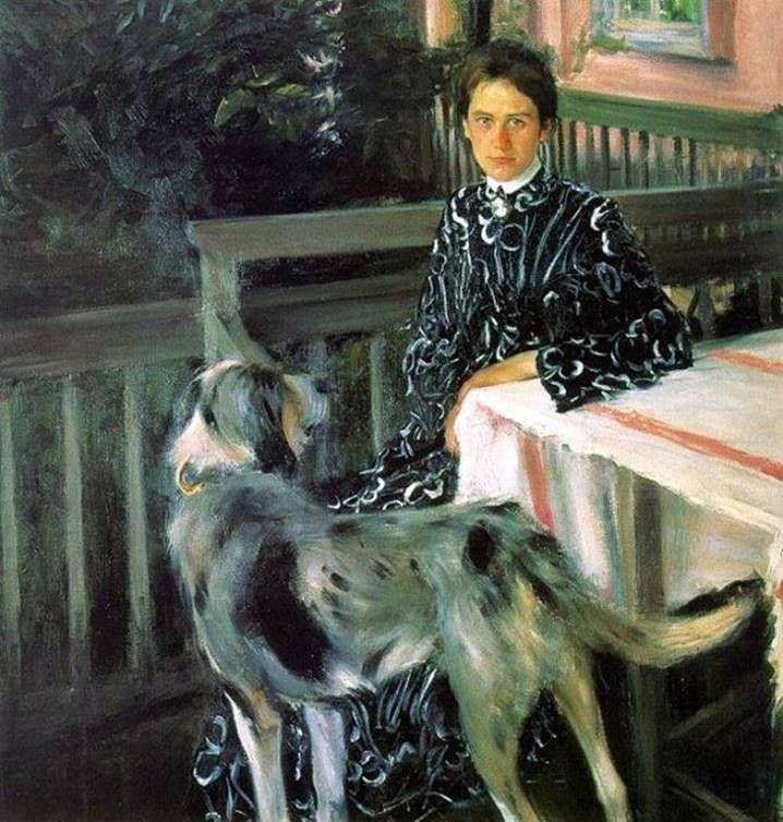 Описание картины Портрет жены Юлии Кустодиевой   Борис Кустодиев