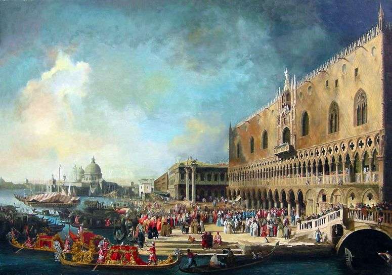 Описание картины Прием французского посла в Венеции   Антонио Каналетто