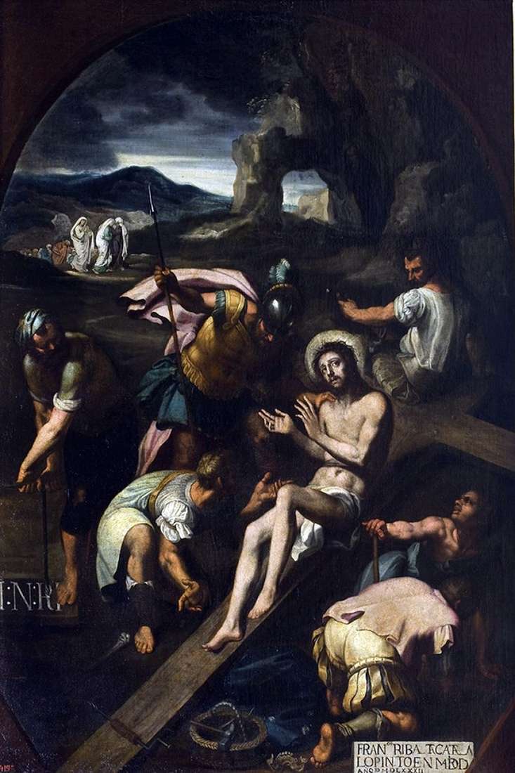 Описание картины Пригвождение к кресту   Франсиско Рибальта