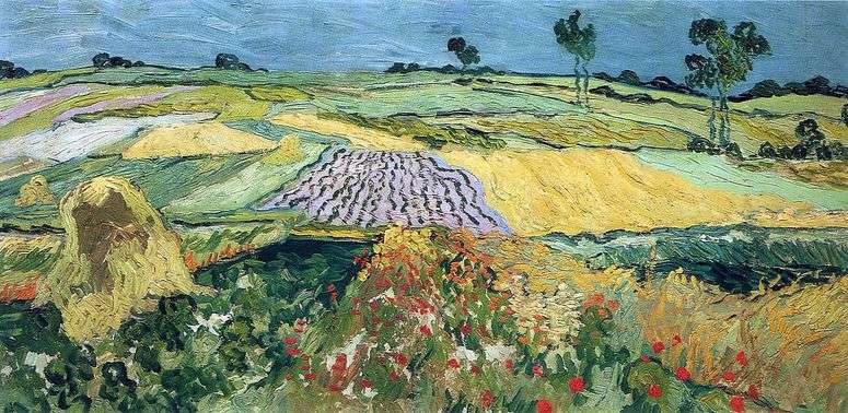 Описание картины Пшеничные поля, равнина Овер   Винсент Ван Гог