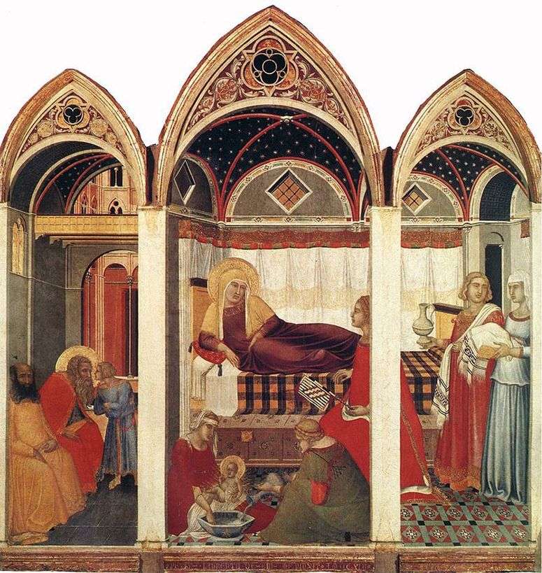 Описание картины Рождение Марии   Пьетро Лоренцетти