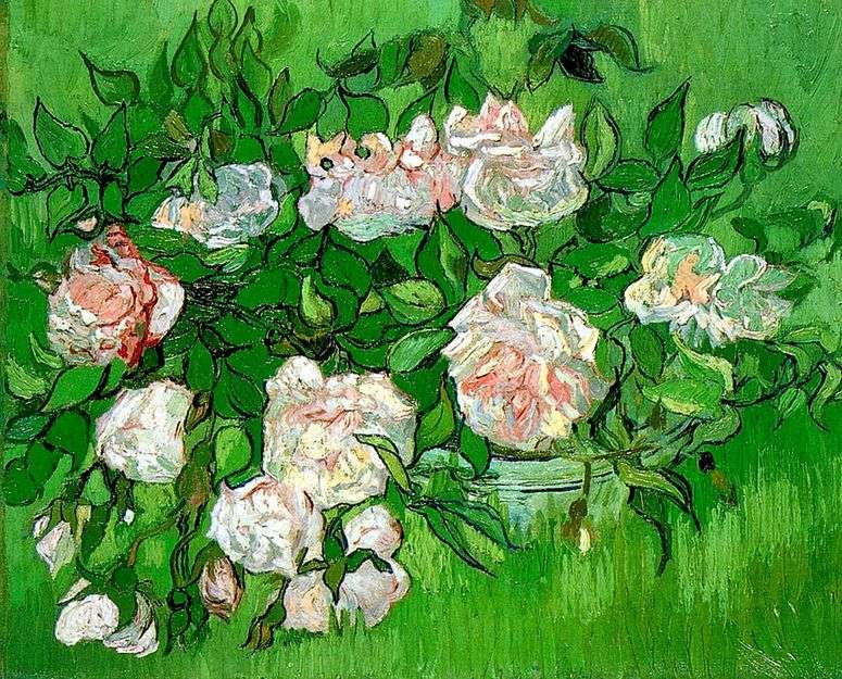 Описание картины Розовые розы   Винсент Ван Гог