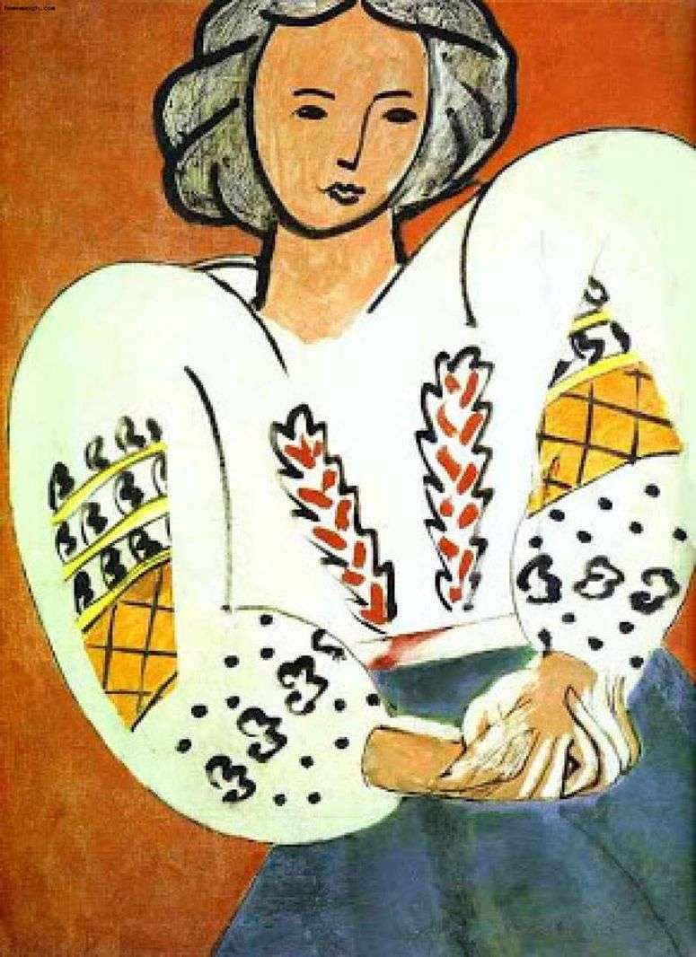 Описание картины Румынская блуза   Анри Матисс