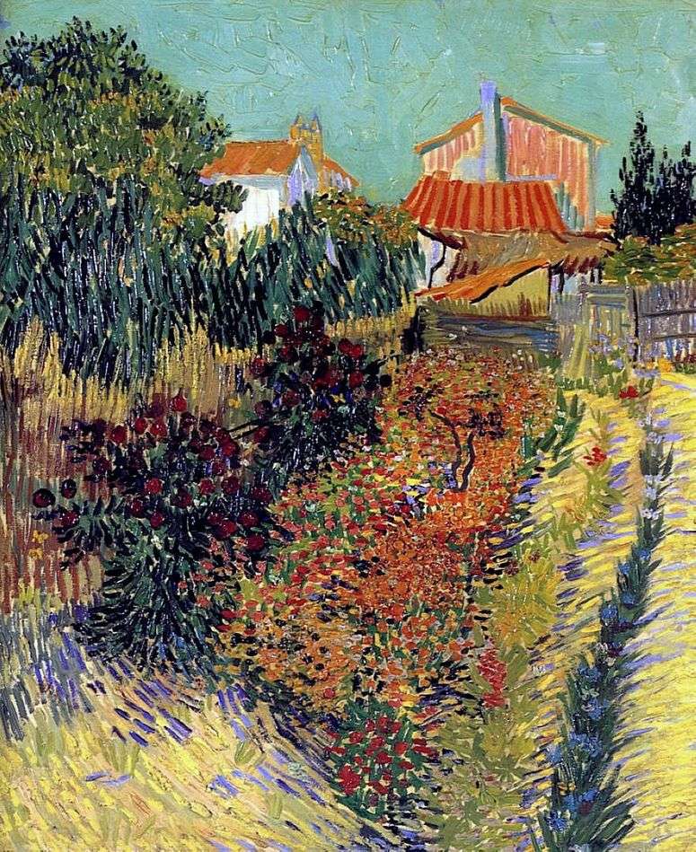 Описание картины Сад за домом   Винсент Ван Гог
