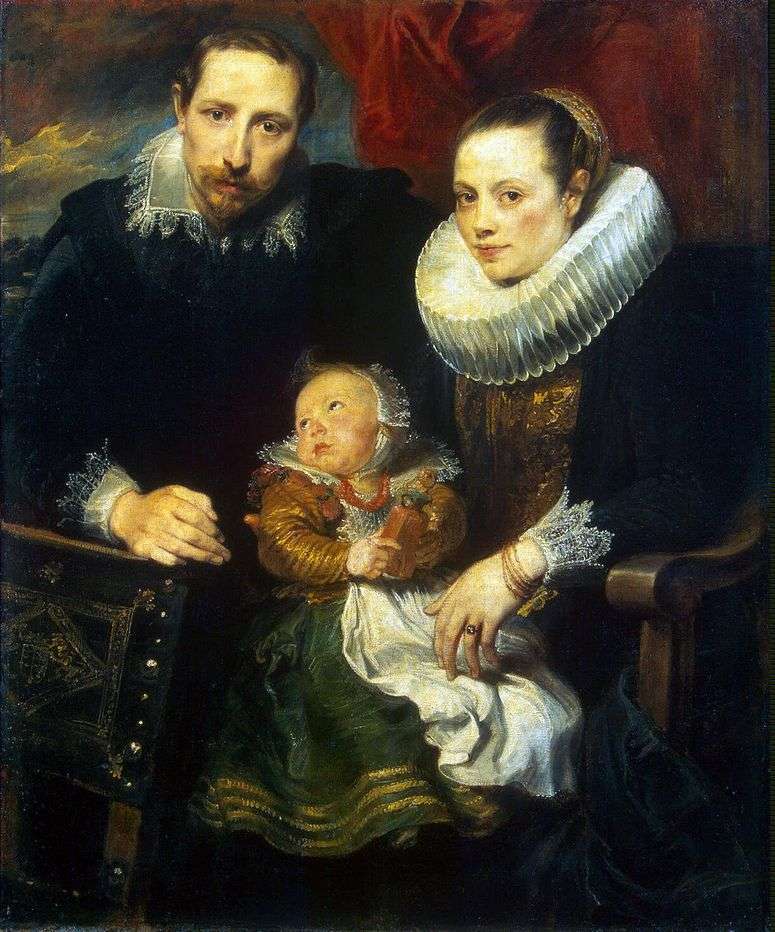 Описание картины Семейный портрет   Энтони Ван Дейк