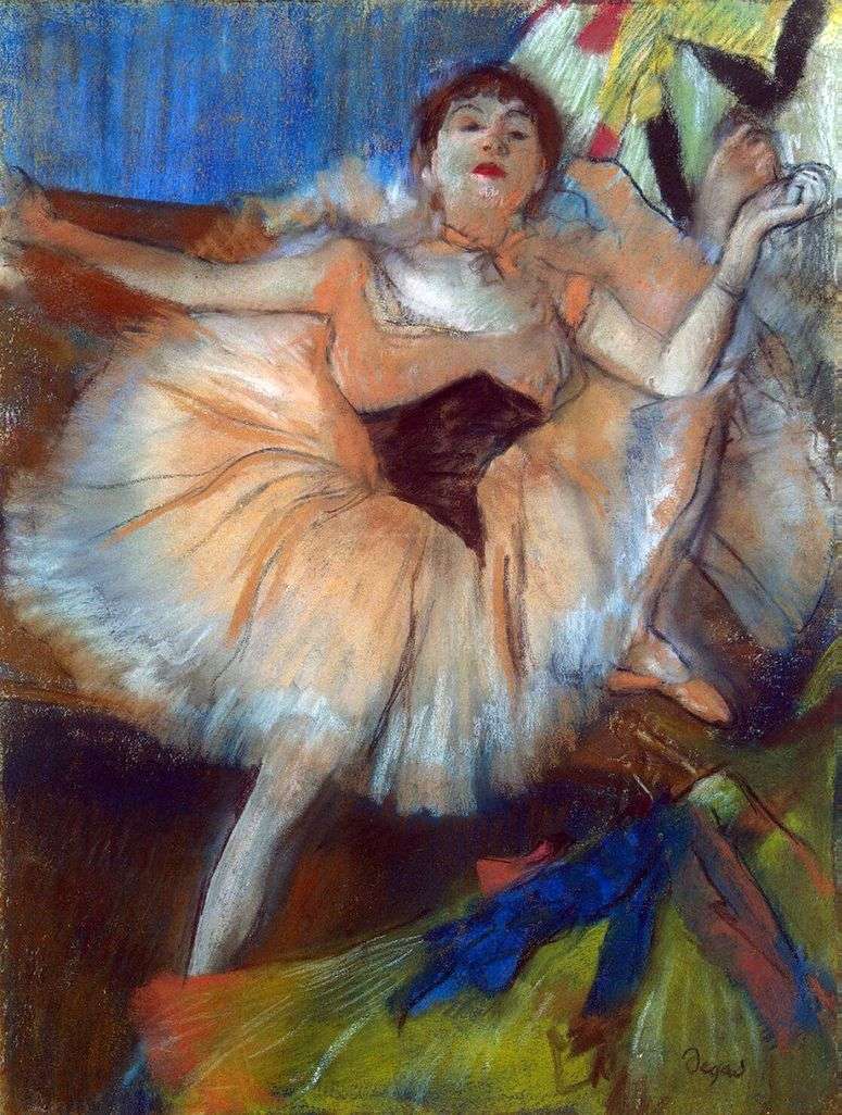 Описание картины Сидящая танцовщица   Эдгар Дега
