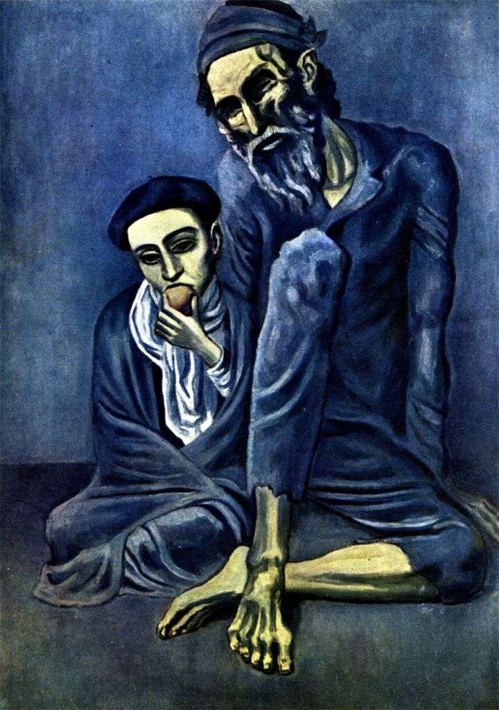 Описание картины Слепой нищий с мальчиком   Пабло Пикассо