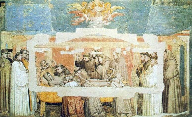 Описание картины Смерть святого Франциска   Джотто
