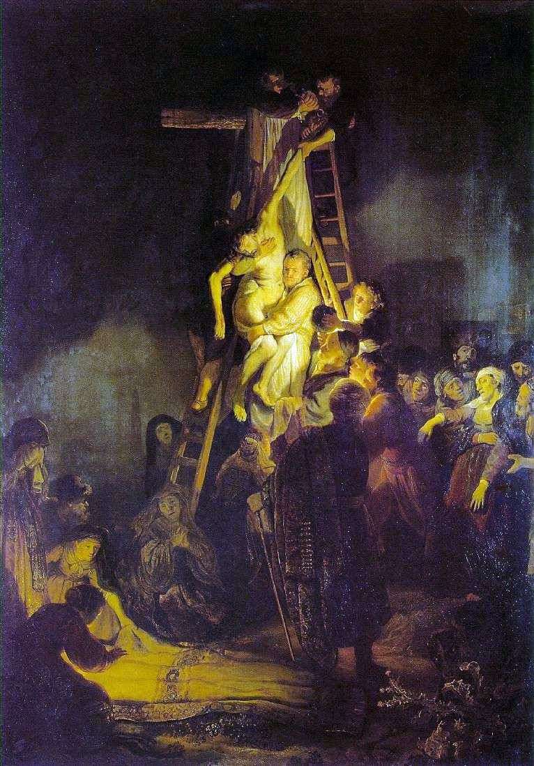 Описание картины Снятие с креста   Рембрандт Харменс Ван Рейн