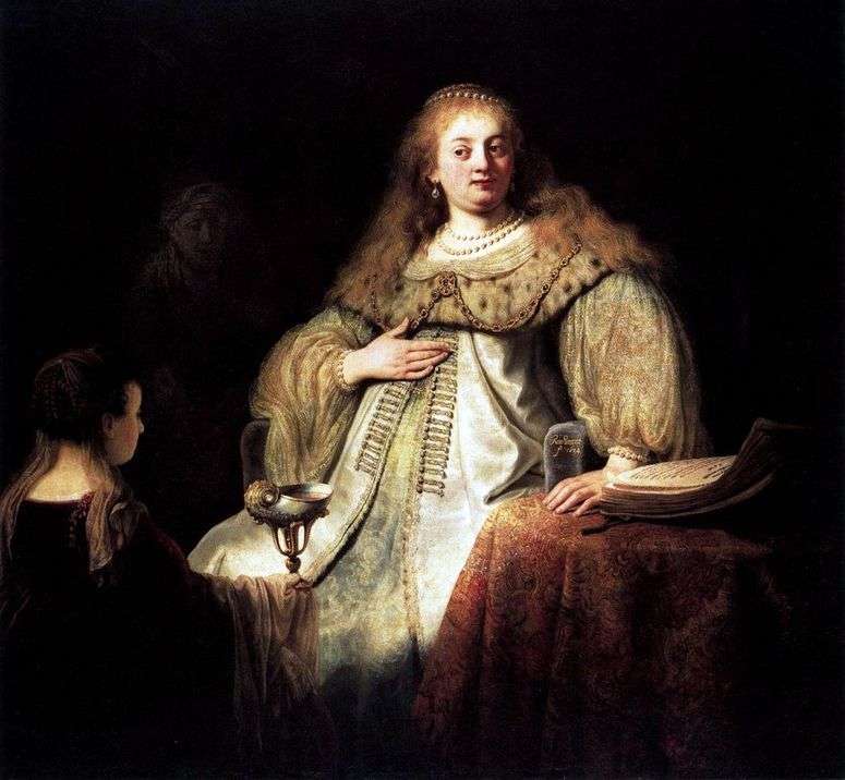 Описание картины Софонисба принимает чашу с ядом   Рембрандт Харменс Ван Рейн