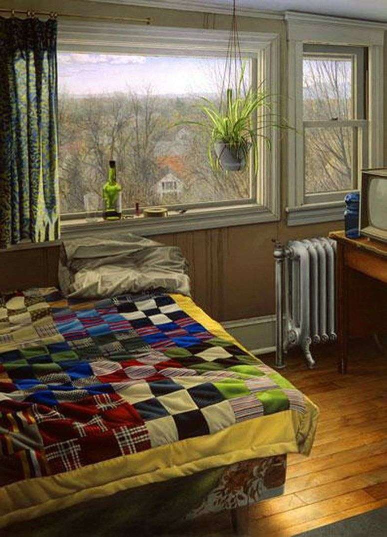 Описание картины Спальня зимой   Скотт Прайор