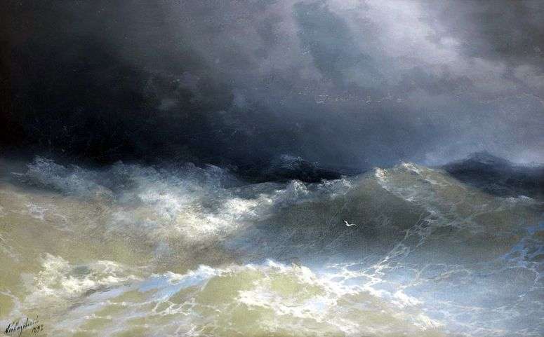 Описание картины «Среди волн» — Иван Айвазовский | Шедевры мировой живописи