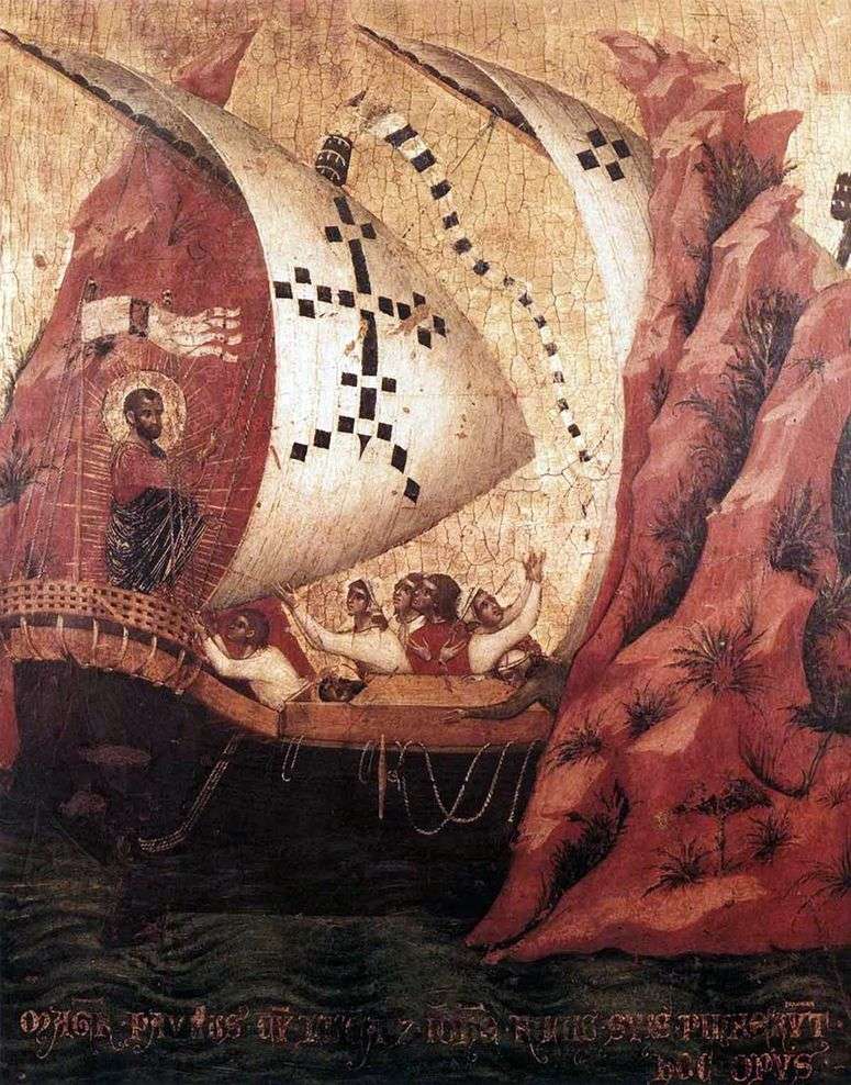 Описание картины Св. Марк успокаивает море   Паоло Венециано
