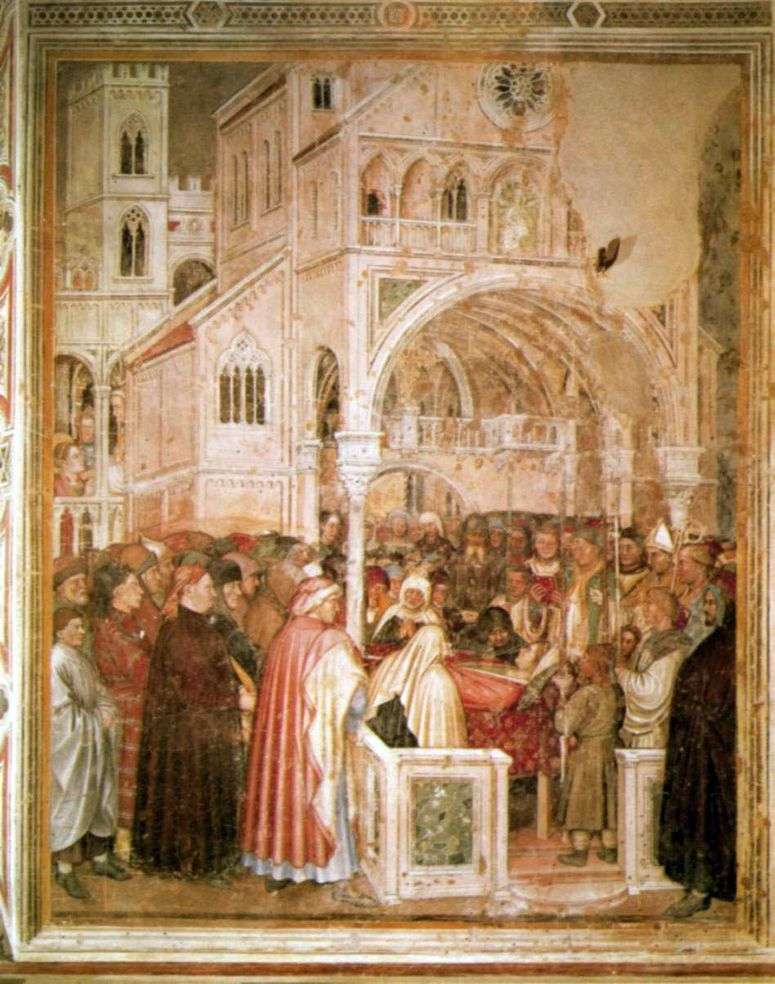 Описание картины Святая Лючия на смертном одре. 1379 84   Альтикьеро да Дзевио