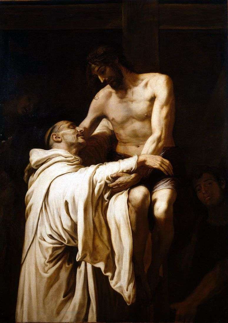 Описание картины Святой Бернард обнимающий Христа   Франсиско Рибальта