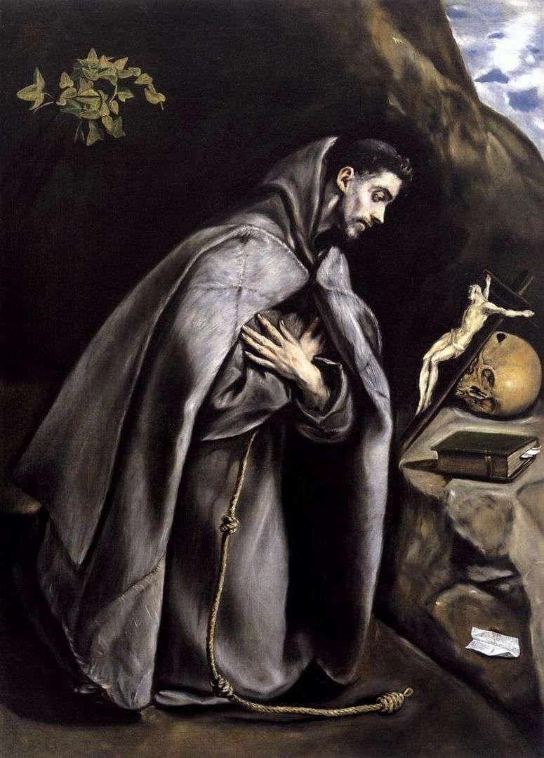 Описание картины Святой Франциск в экстазе   Эль Греко