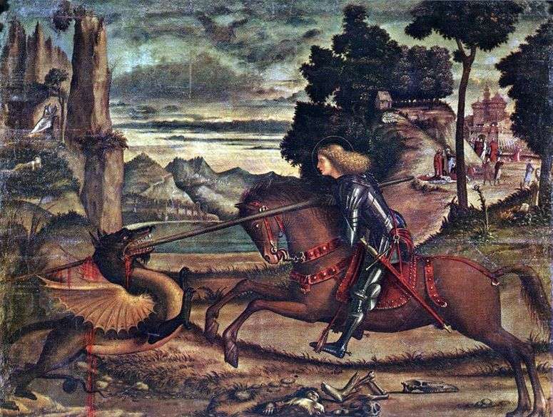 Описание картины Святой Георгий, поражающий дракона   Витторе Карпаччо