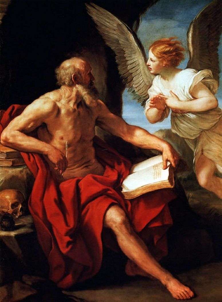 Описание картины Святой Иероним и ангел   Гвидо Рени