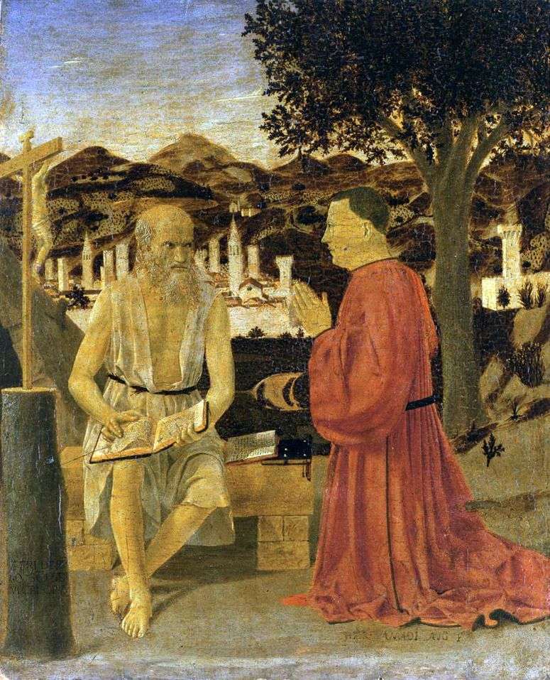 Описание картины Святой Иероним с донатором   Пьеро делла Франческа
