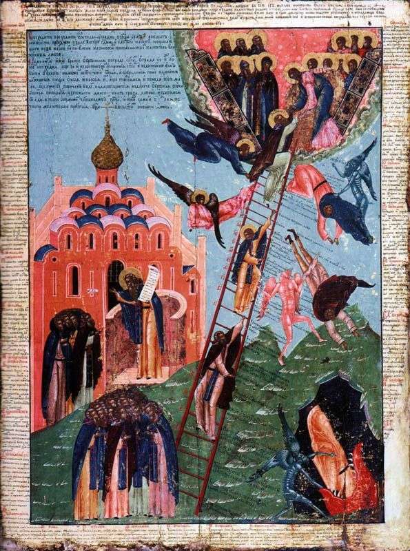Описание картины Святой Иоанн Лествичник и образ монашеского восхождения