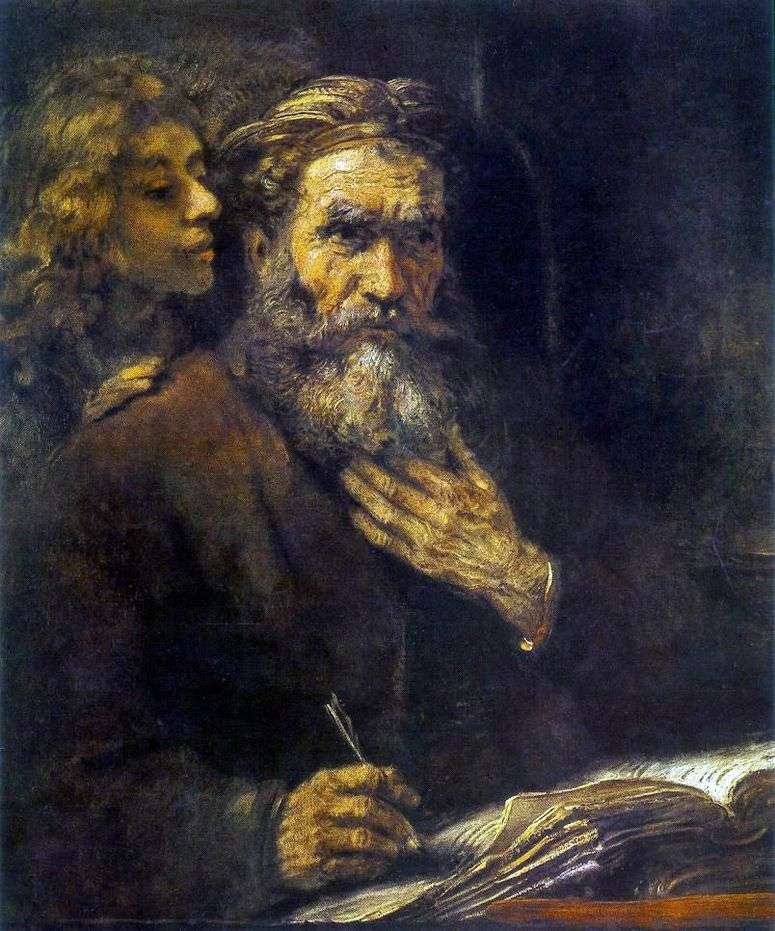 Описание картины Святой Матфей и Ангел   Рембрандт Харменс Ван Рейн