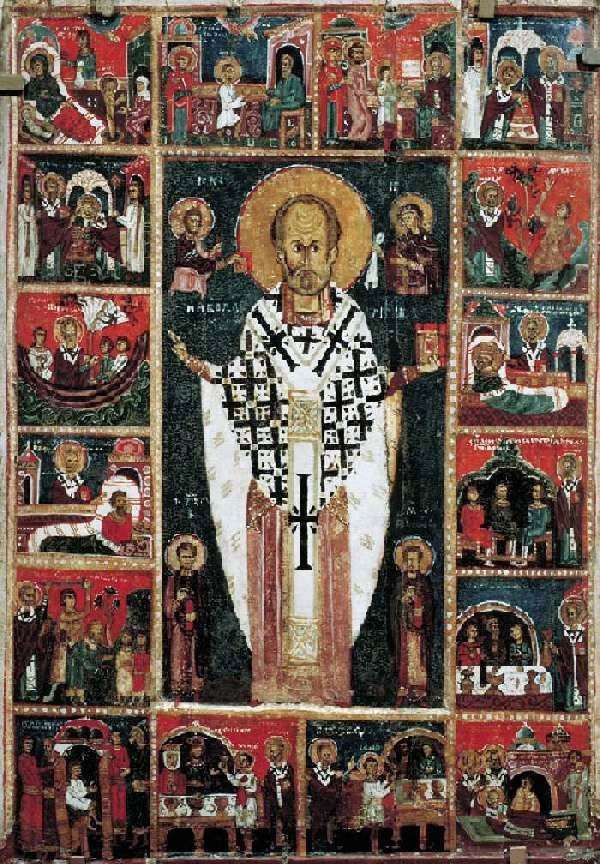 Описание картины Святой Николай Чудотворец, с житием в 16 клеймах