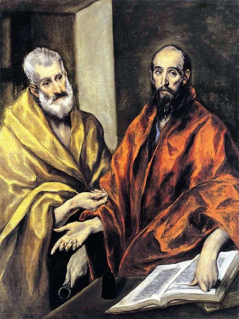 Описание картины Святые Апостолы Петр и Павел   Эль Греко