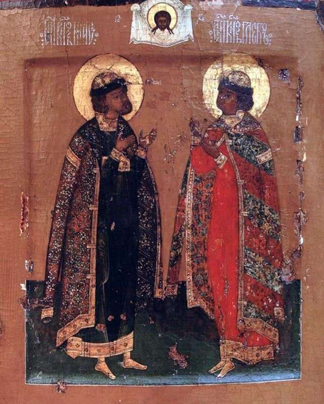 Описание картины Святые князья Борис и Глеб