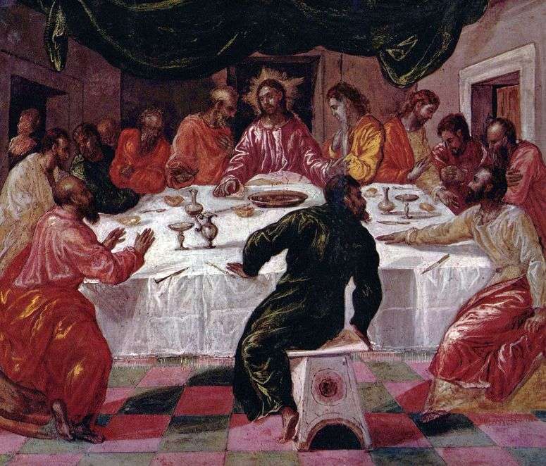 Описание картины Тайная вечеря   Эль Греко