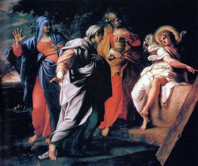 Описание картины Три Марии у гроба Господня   Аннибале Карраччи