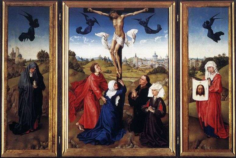 Описание картины Триптих Распятие   Рогир ван дер Вейден