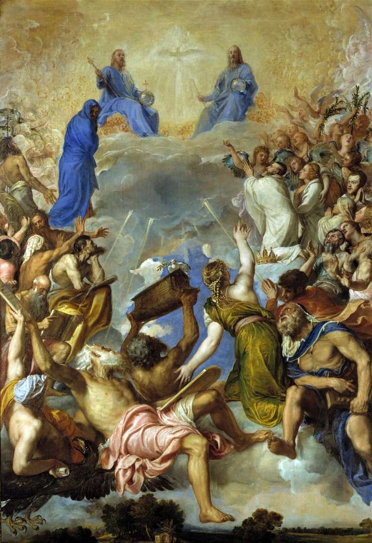 Описание картины Троица во славе   Тициан Вечеллио