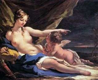 Описание картины Венера и Амур   Джованни Антонио Пеллегрини