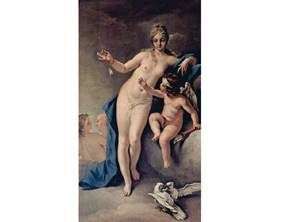 Описание картины Венера и Амур   Себастьяно Риччи