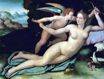 Описание картины Венера и Купидон   Алессандро Аллори