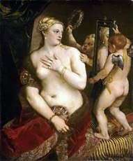 Описание картины Венера с зеркалом   Тициан Вечеллио